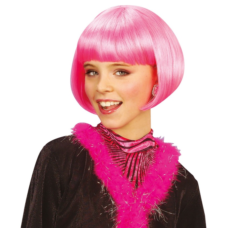 Pink party child wig Melanie