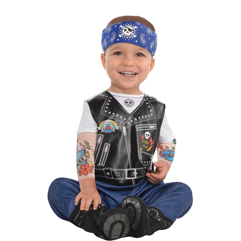 Rebel baby biker costume