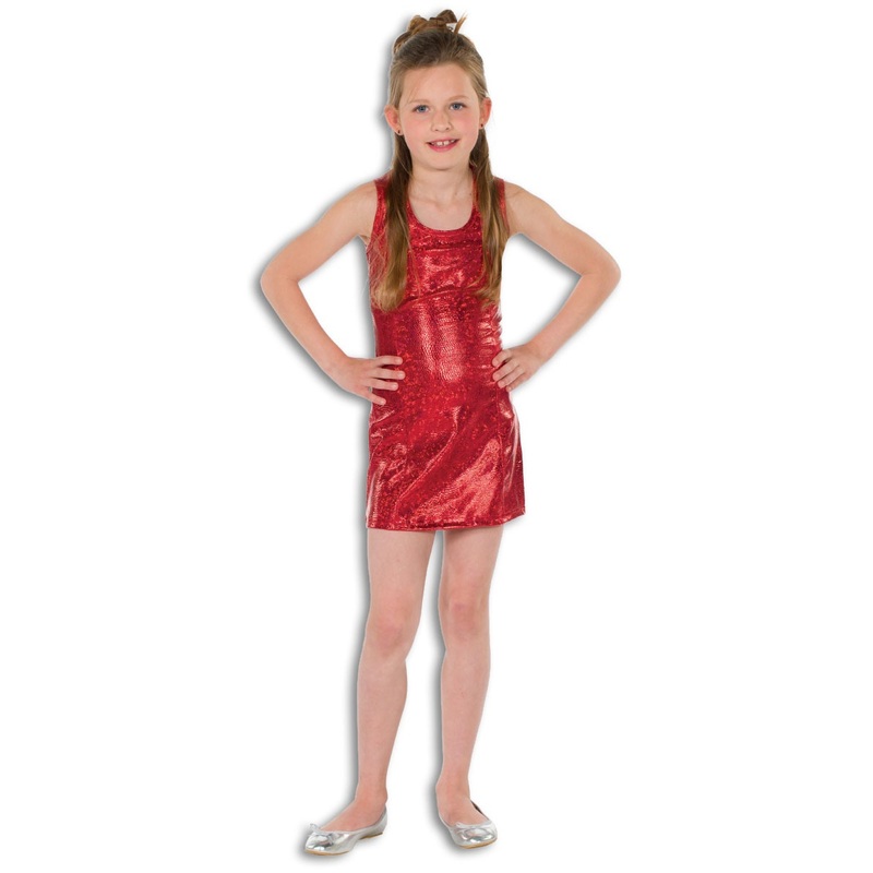 Red glitter party girl dress 104