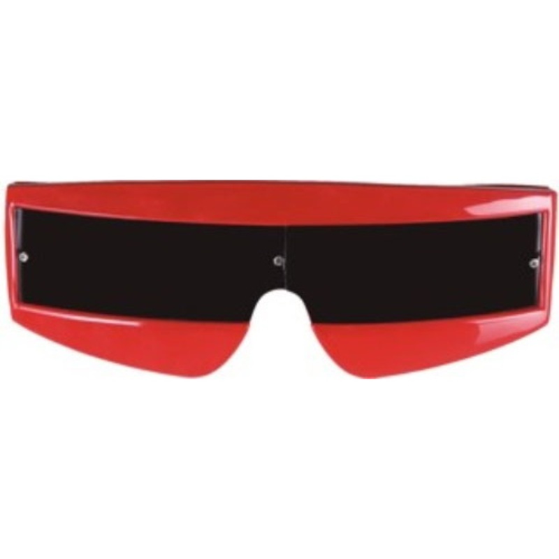 Red space punk glasses