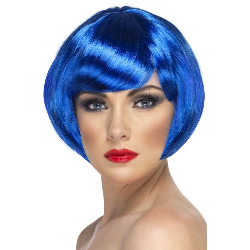 Royal blue page cut wig Lilo