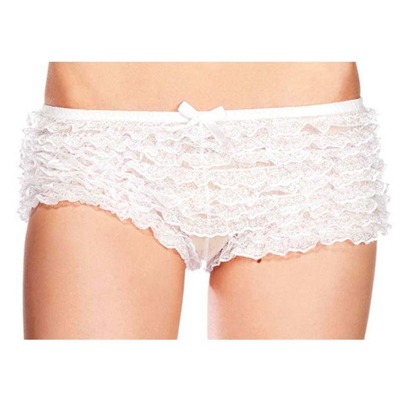 Ruffled panty white