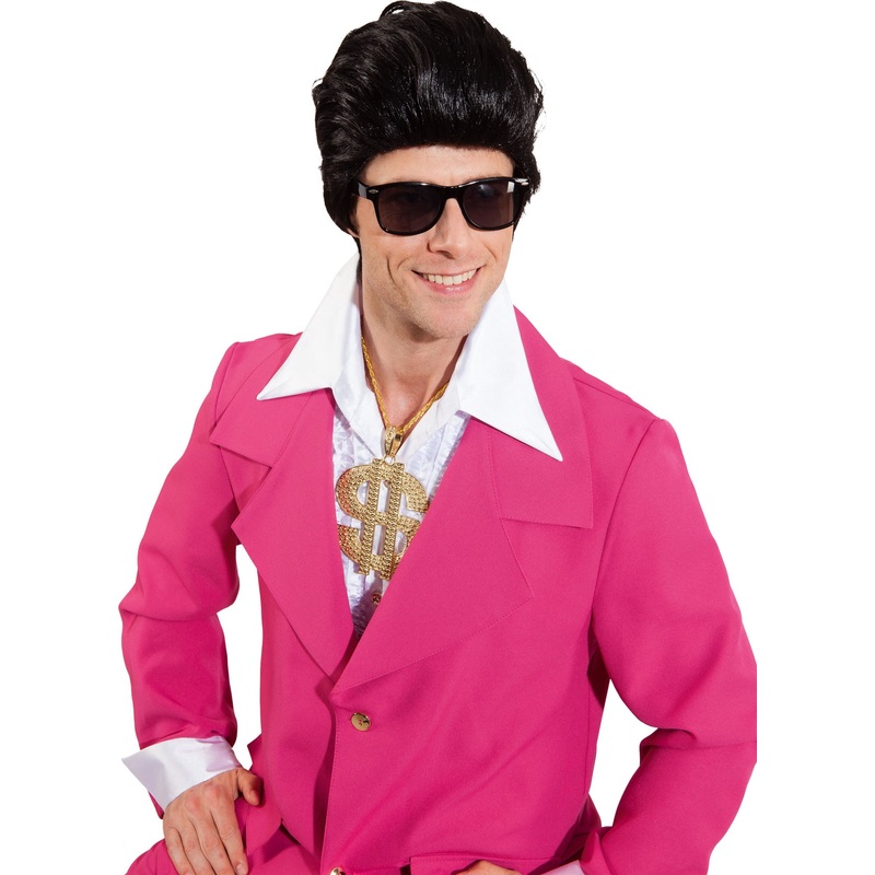 Teased 80s men's wig