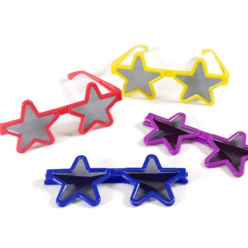4 star-shaped sunglasses for children