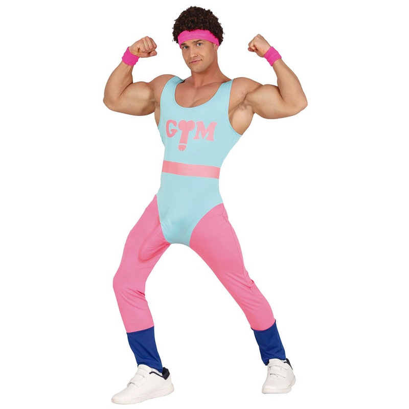 80s Gym Guy Men's Costume 48-50