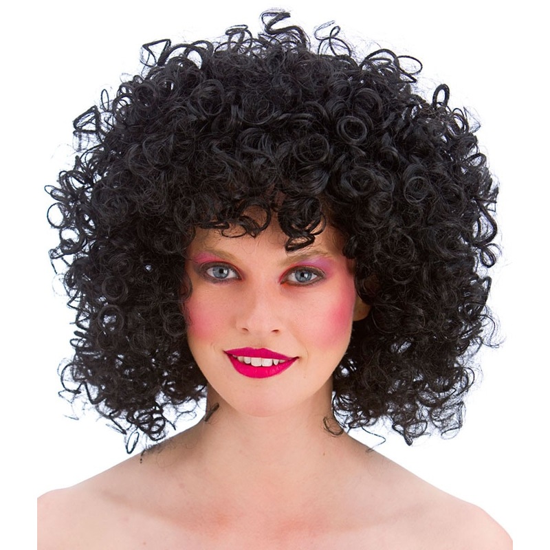 Black Molly curly hair wig