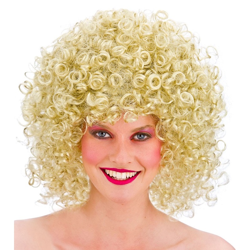 Blonde tally curly hair wig