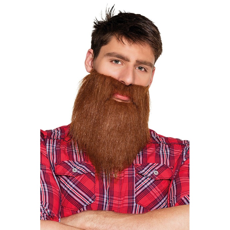 Brown lumberjack beard