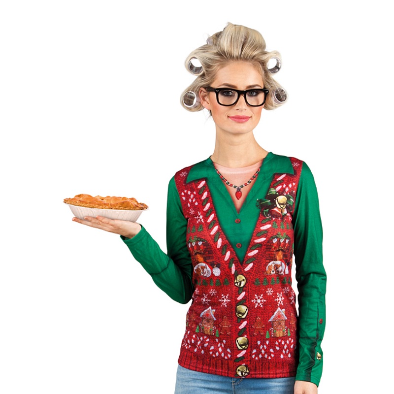 Carola 3D shirt with Christmas motifs S