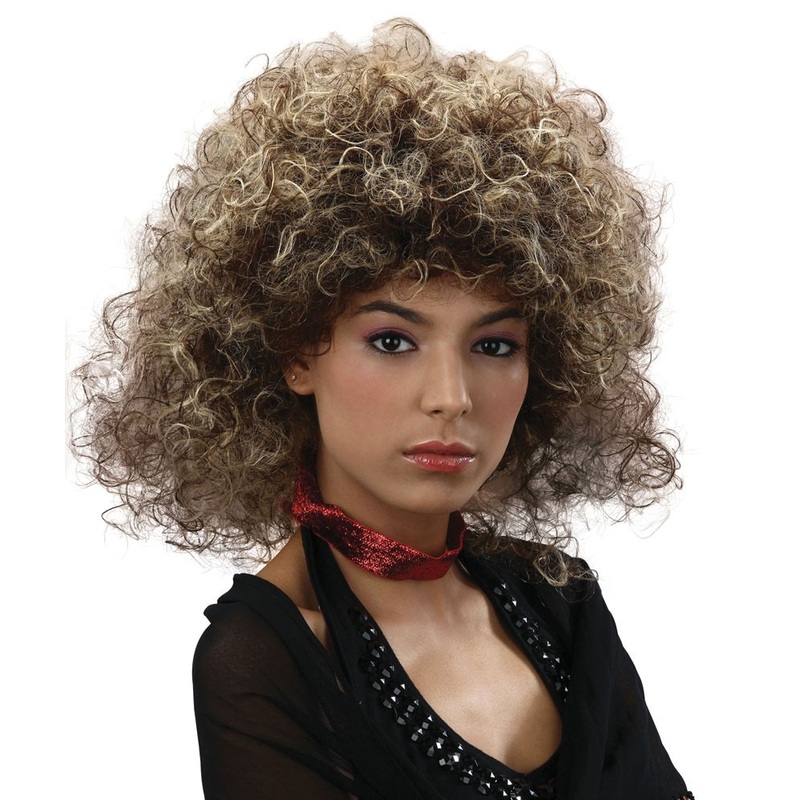 Curly whitney wig