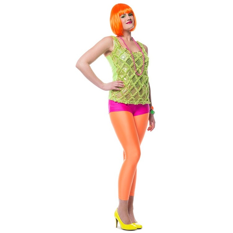 Disco leggings Neon Orange Deluxe 34