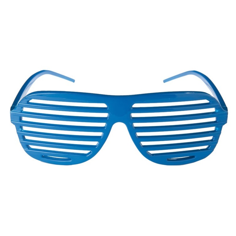 Etching grid party glasses blue