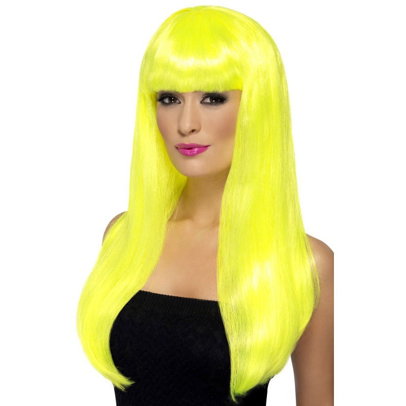 Franka Glamor Neon Wig In Yellow