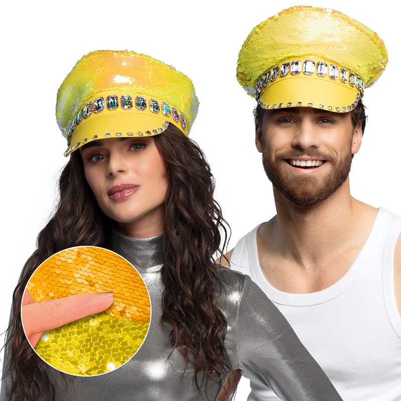Mandy Candy Glamor rocker hat yellow