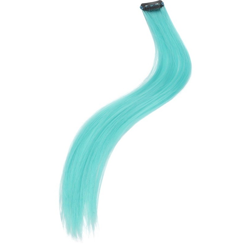 Neon aqua turquoise hair extensions