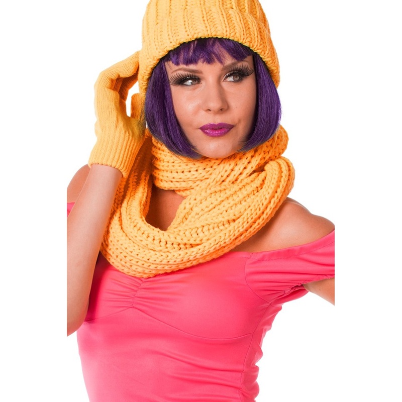Neon orange scarf