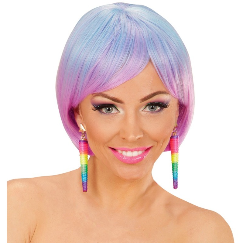 Rainbow drop earrings