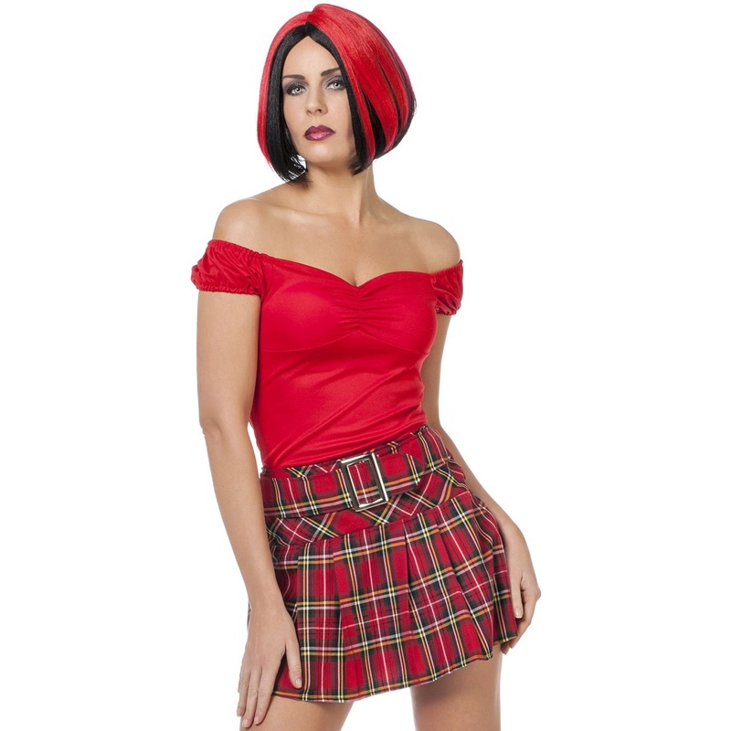 Red off the shoulder top with a heart neckline 34