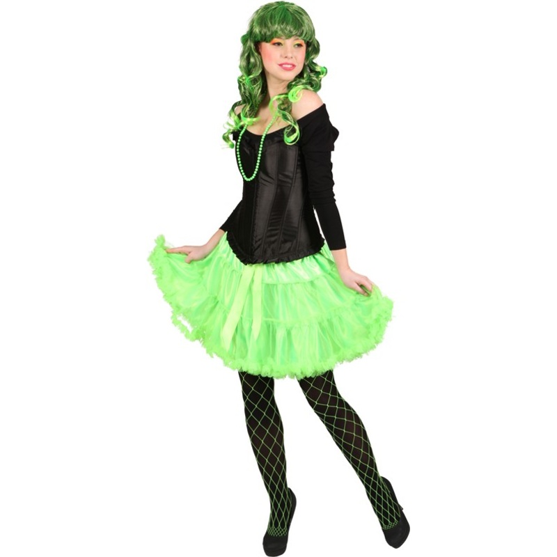 Retro petticoat neon green