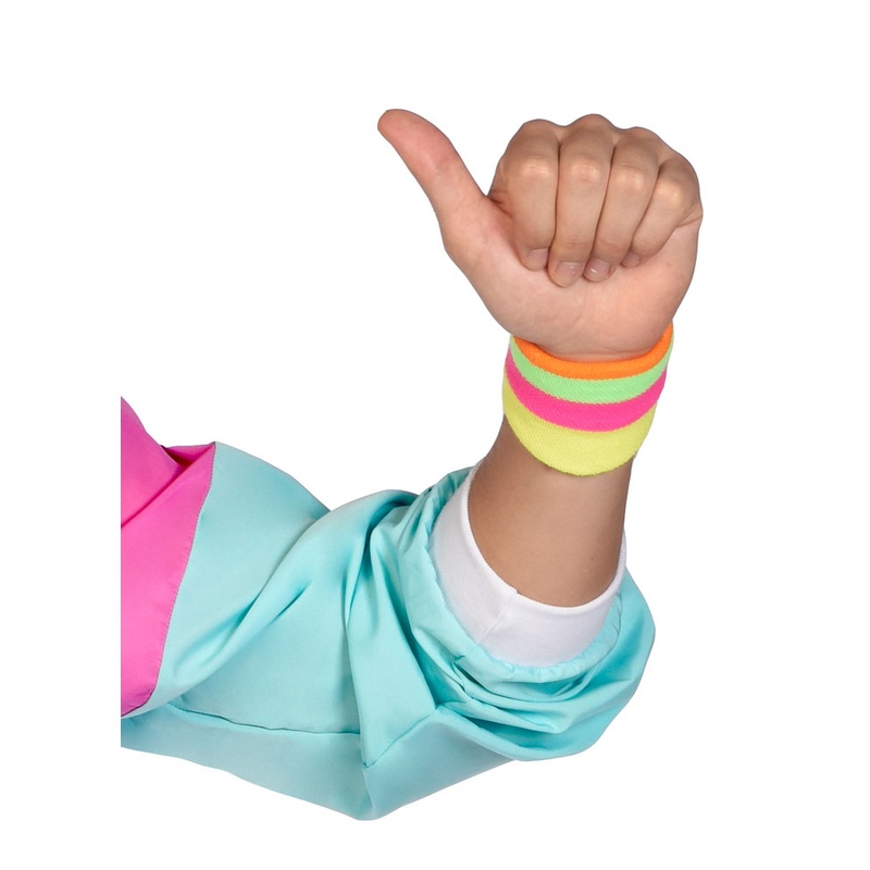 Colorful 80s sweatbands