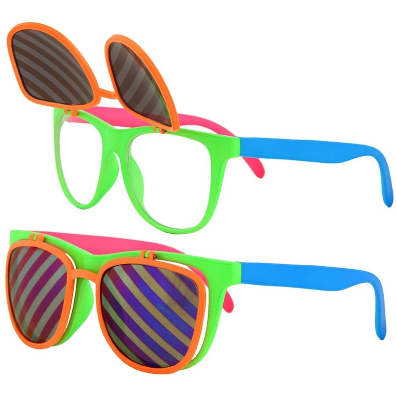 Colorful folding party glasses