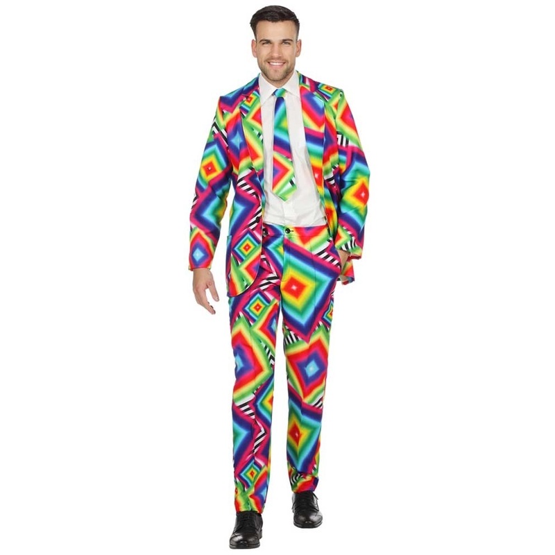 Crazy psychedelic party suit for men 48