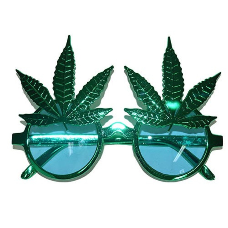 Hippie hemp leaf glasses