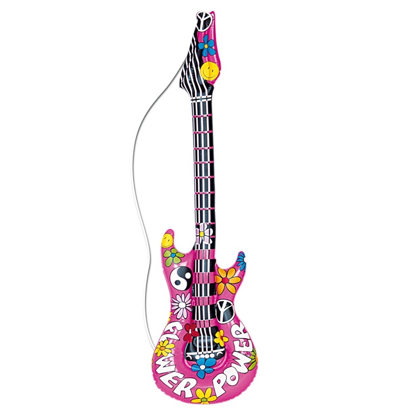 Inflatable flower power guitar