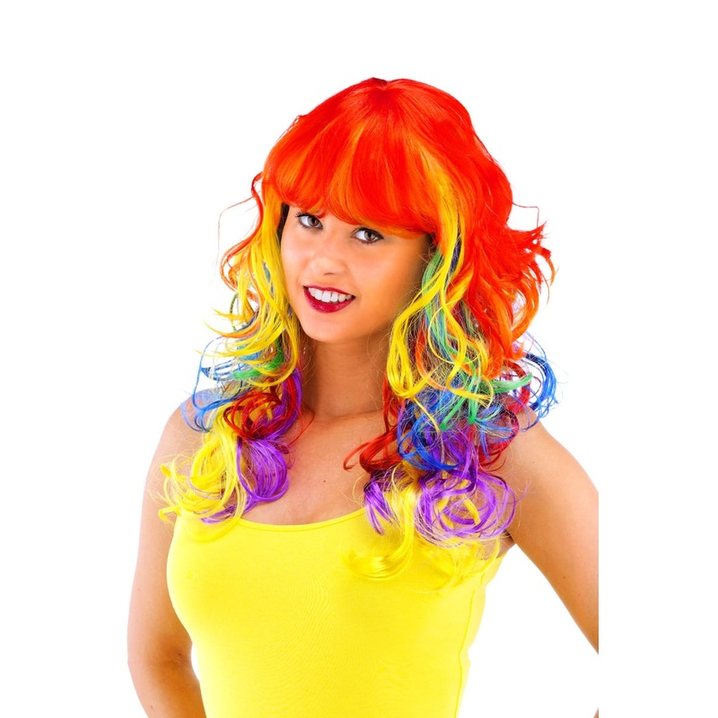 Long hair curly wig motley