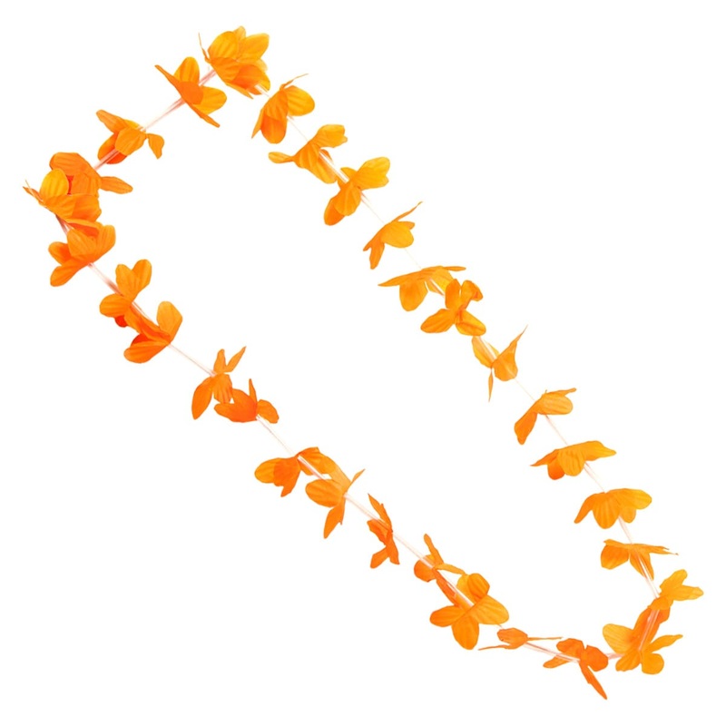 Orange flower necklace Isabella