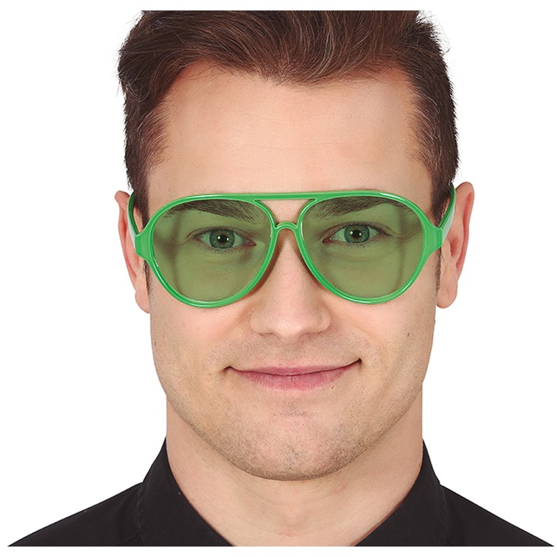 Pilot party glasses green