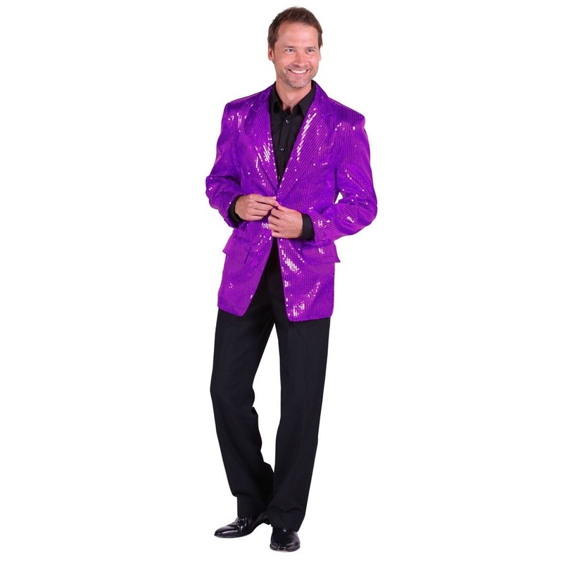 Purple sequin jacket for men 46