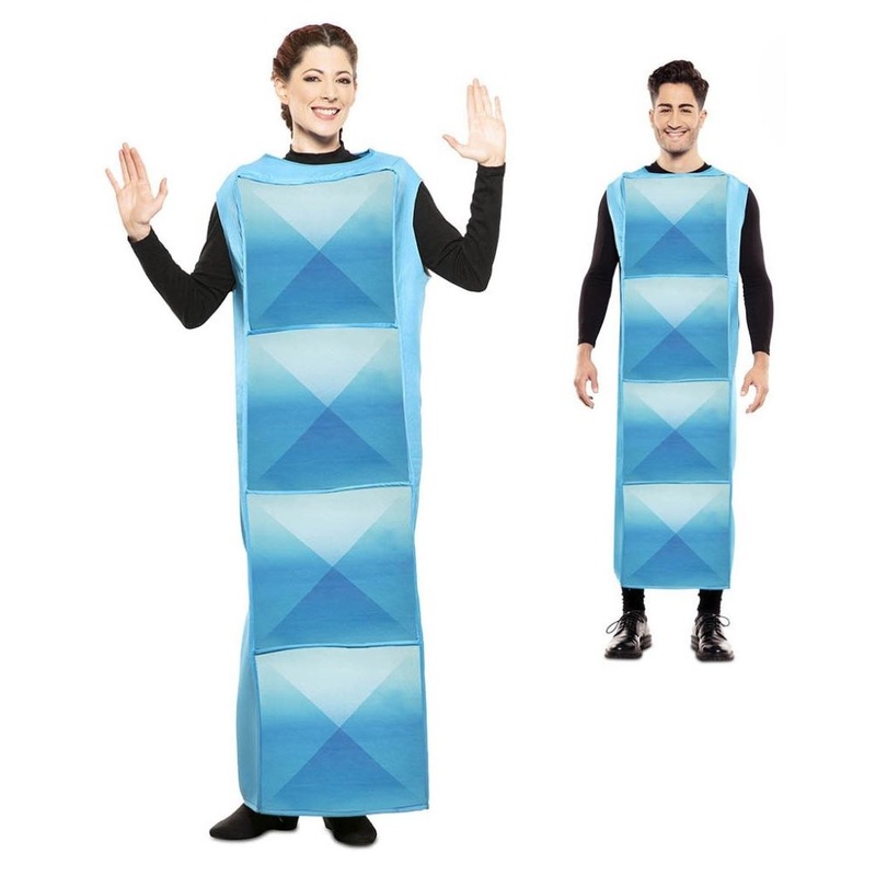 Tetrimino blue I costume in M/L