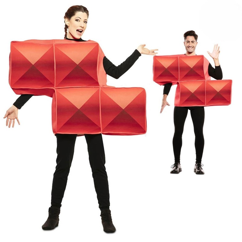 Tetrimino red Z costume in M/L