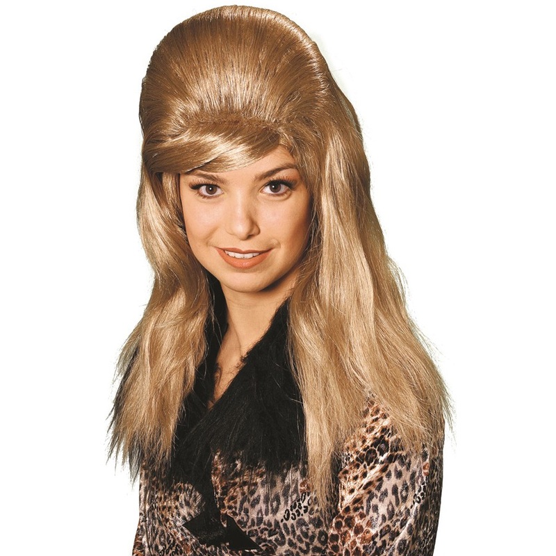 Blonde retro diva wig