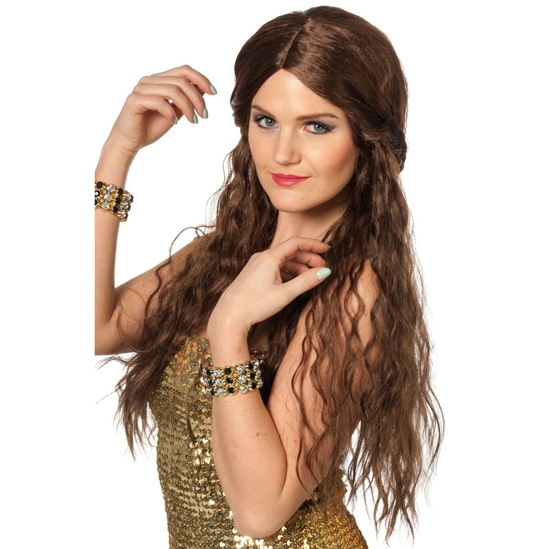 Brown beauty hippie wig