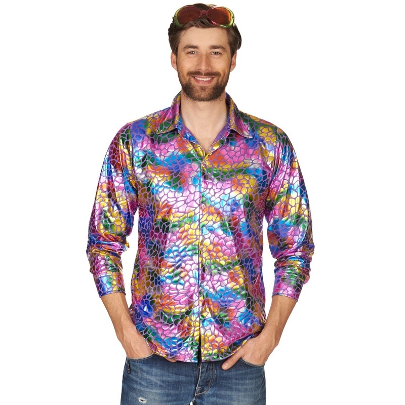 Colorful funky men's shirt 46-48