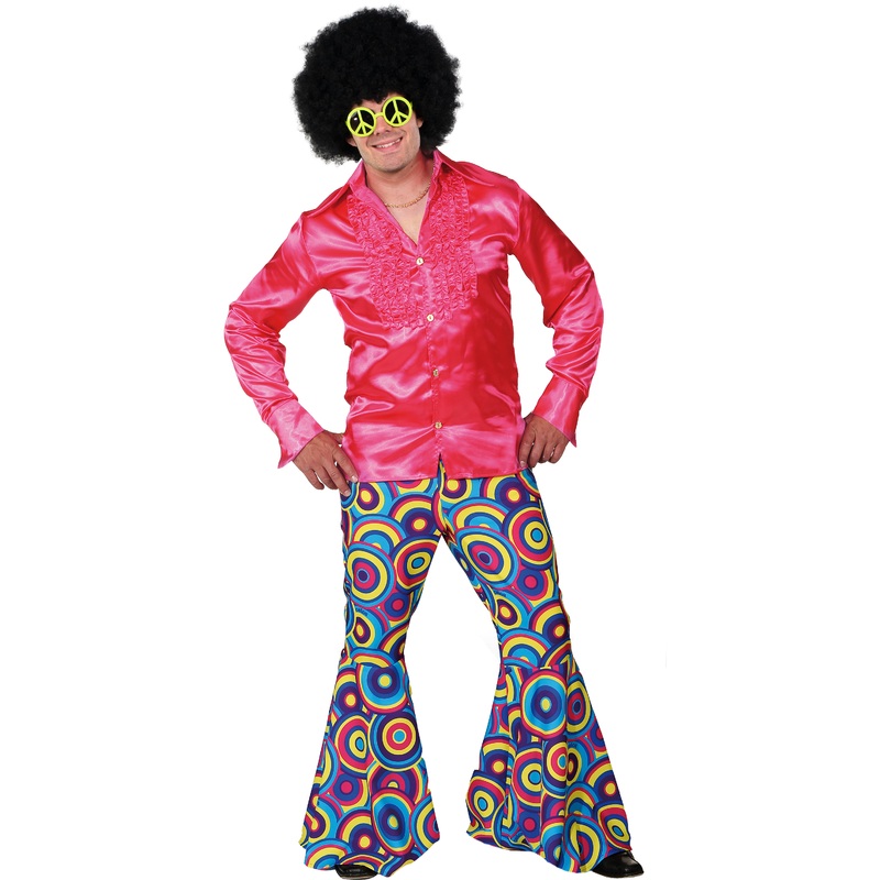 Colorful men's bell-bottoms Rainer 44-46