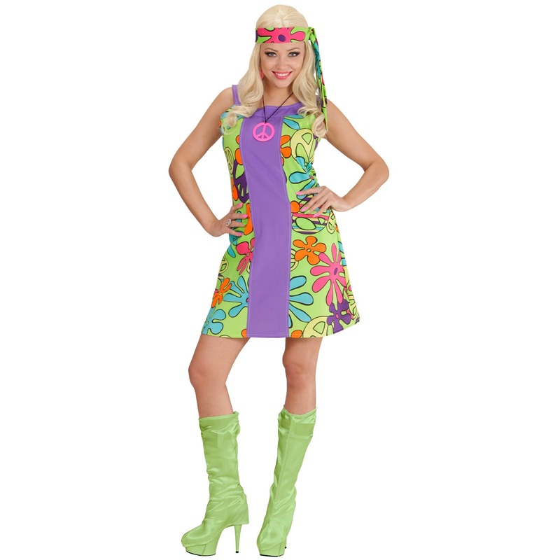 Disco go-go hippie dancer costume S