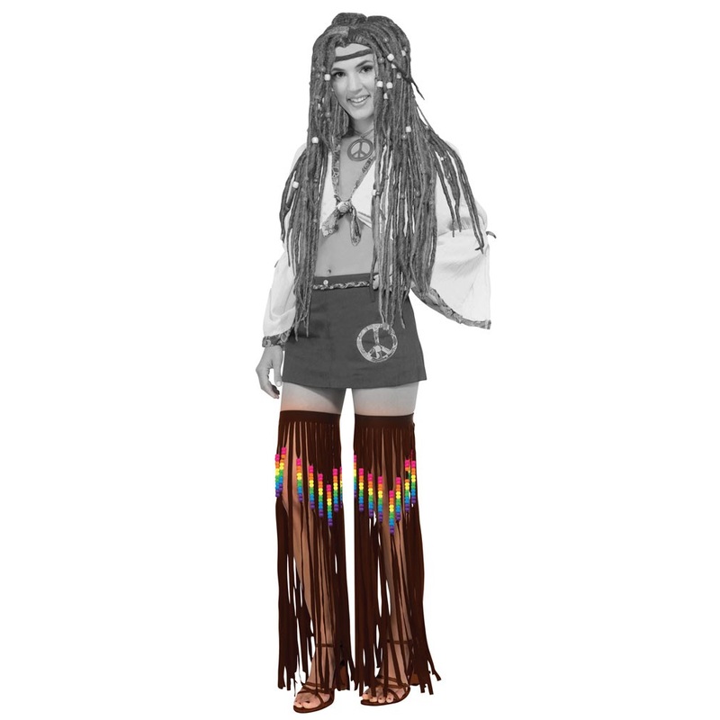 Fringed hippie leg warmers