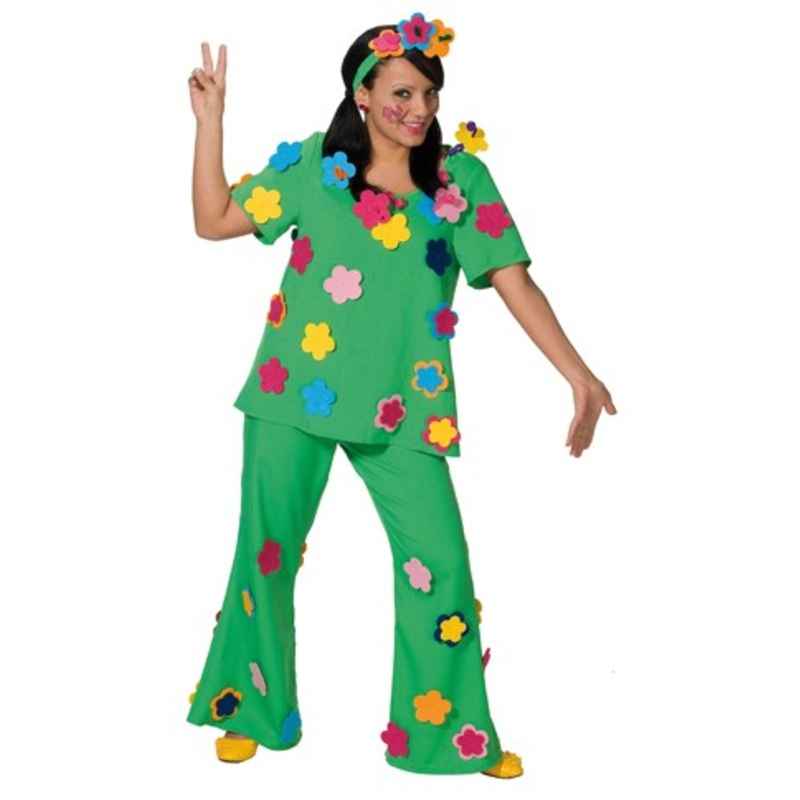 Hippie flower meadow ladies costume 36