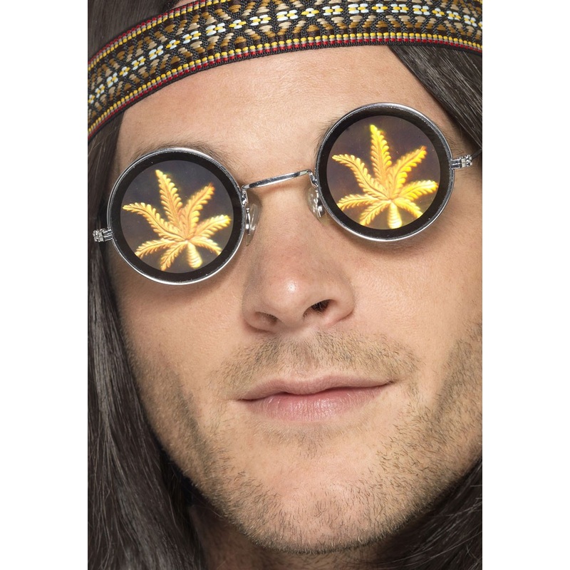 Iconic holographic hemp glasses