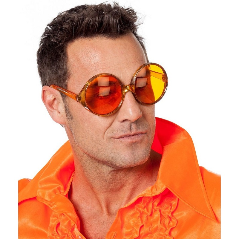 Men's 70s glasses orange