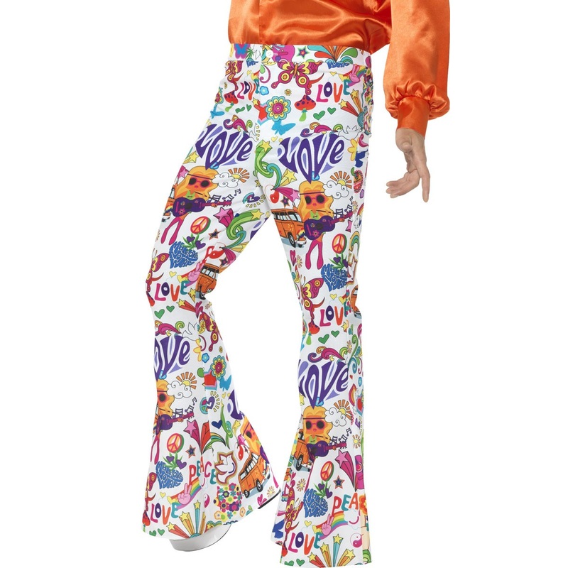 Peace And Love Hippie Bell Bottoms Men M