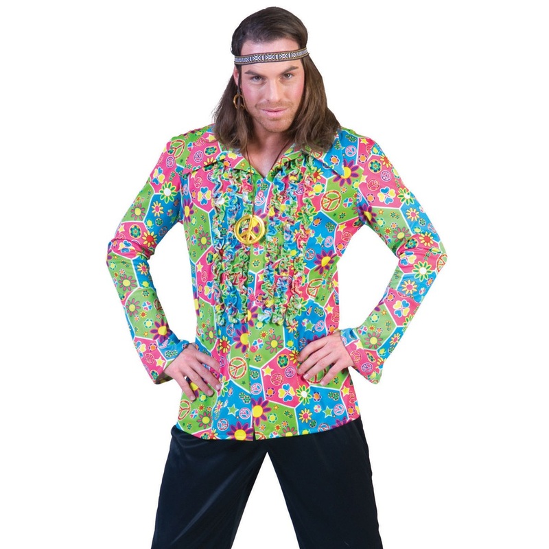 Peace ruffled shirt for men 48-50