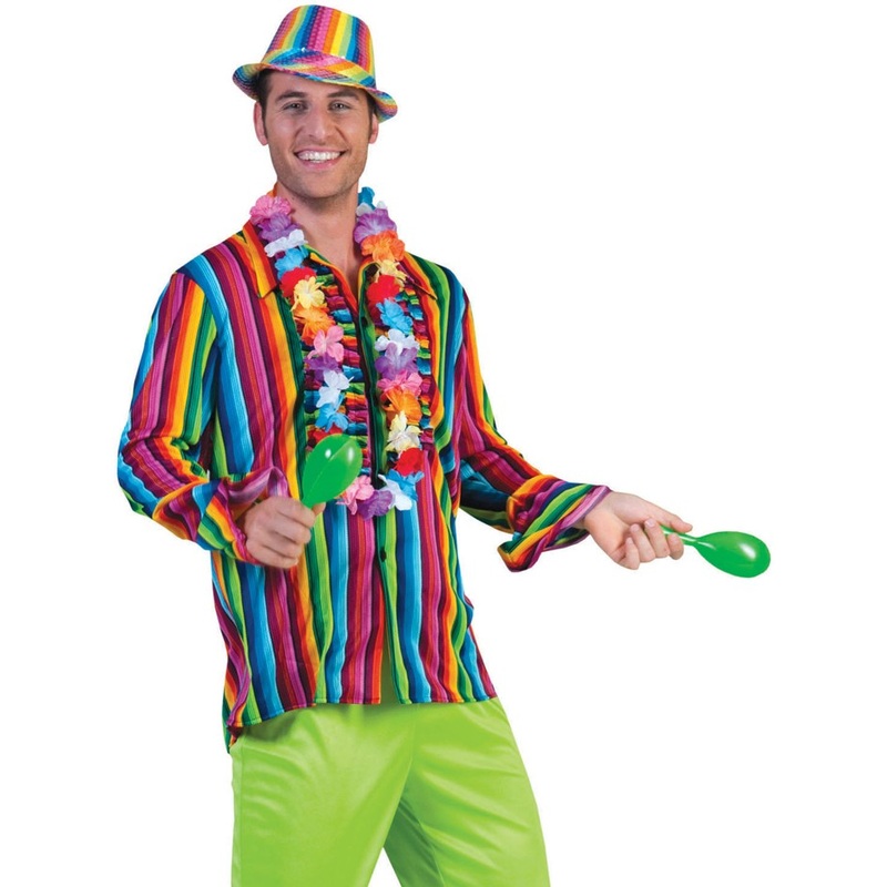 Rainbow hippie shirt for men 48-50