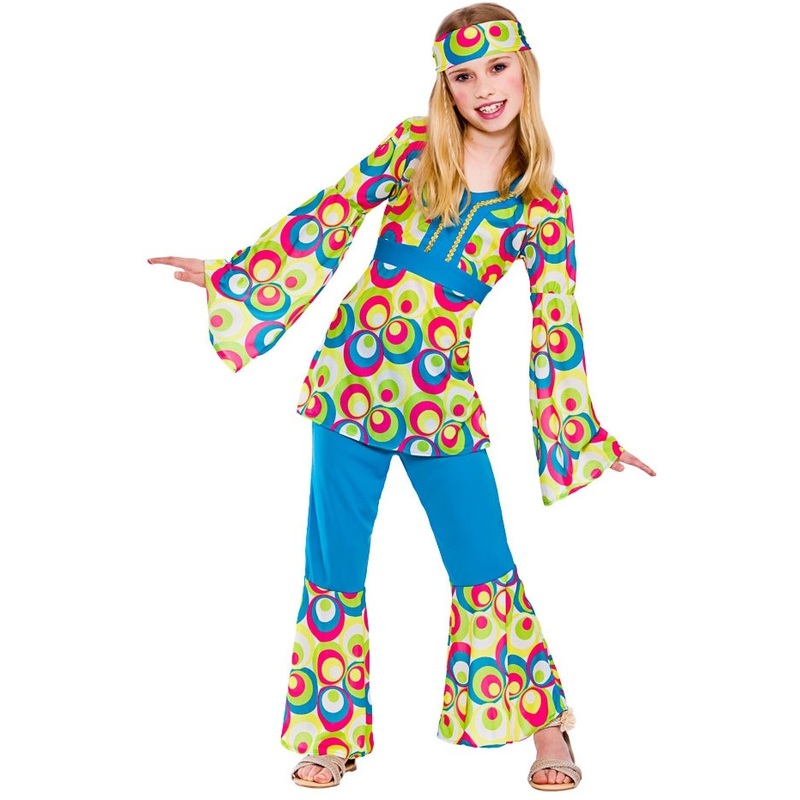 Rosie retro hippie kids costume M