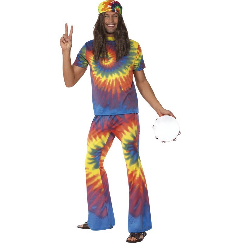 Trey Flower Power Hippie Costume M