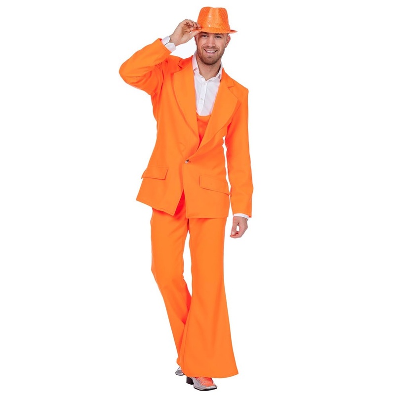 70s party suit orange 48