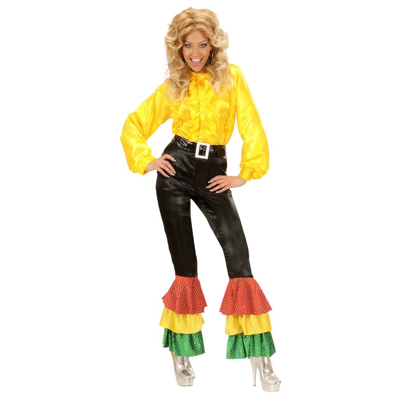 Bell bottom trousers Jamaica with sequin optics S